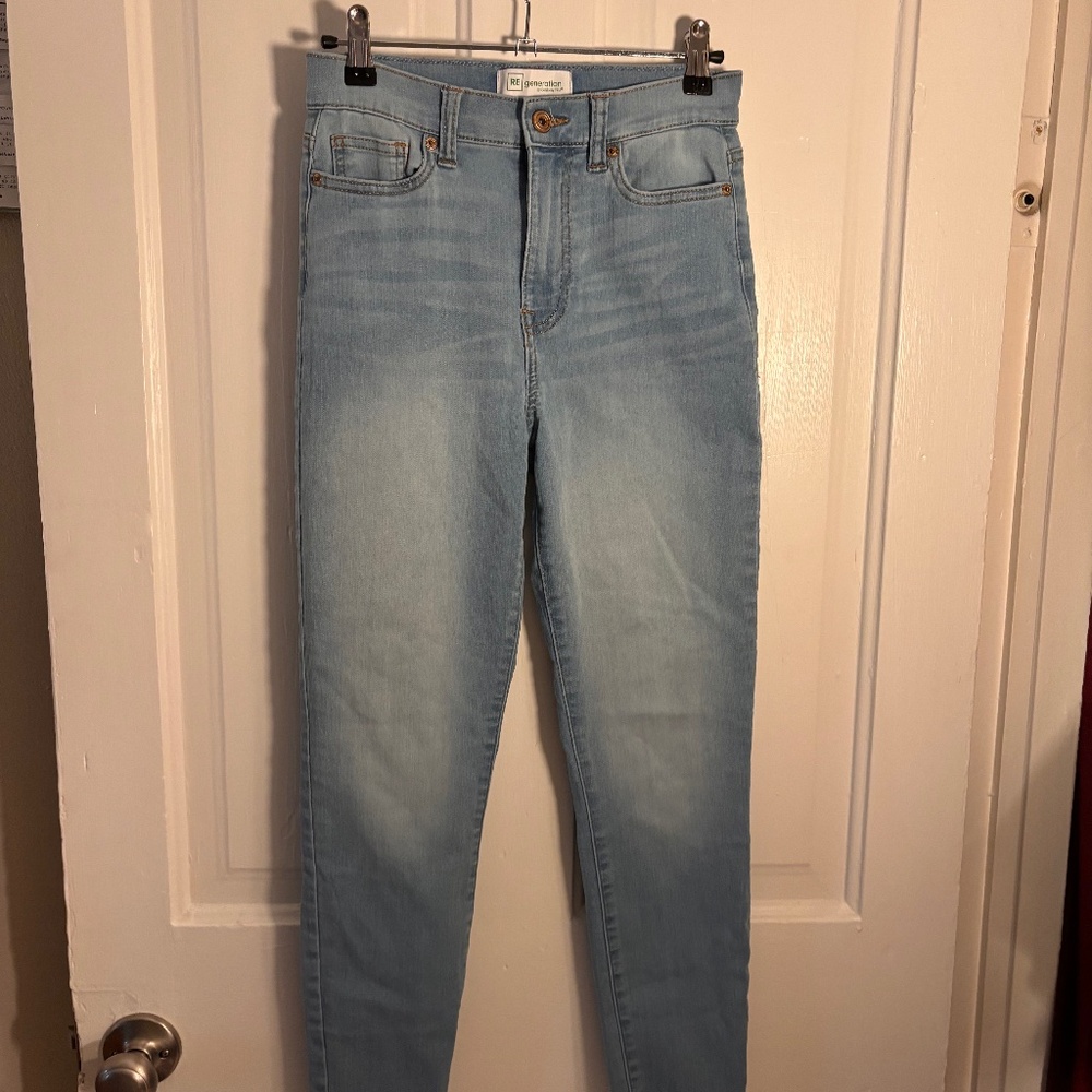RE/Generation Light Wash Skinny Jeans - High-Rise - Size 3